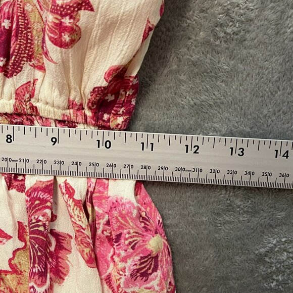 Old Navy Women Colorful Girly Floral Bloomcore Boho Blouson Peplum Tank Top XS - Picture 10 of 13